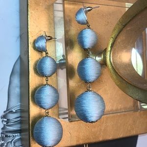Beautiful light blue bon bon earrings